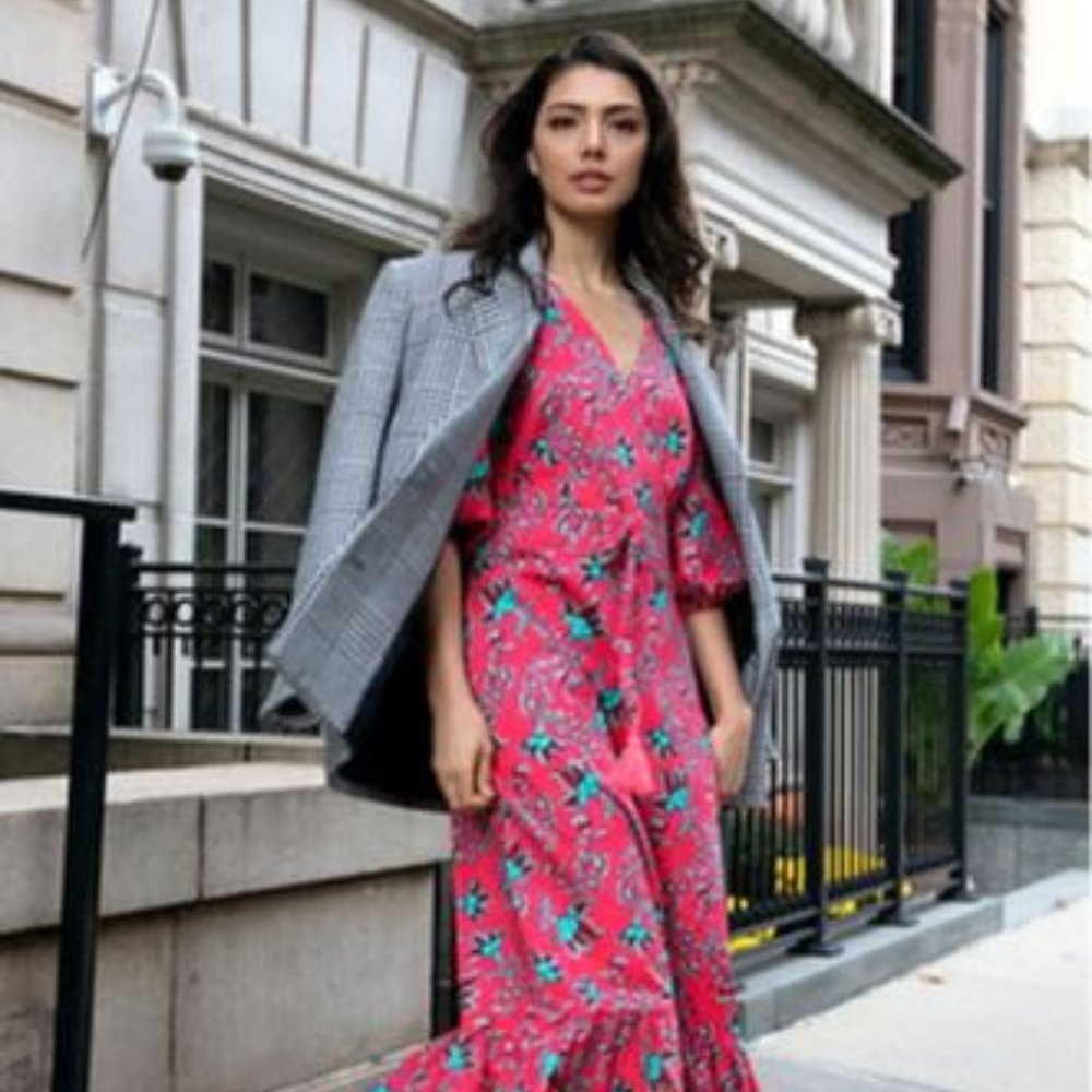 Floral Print Wrap Dress (Dot & Stripe)